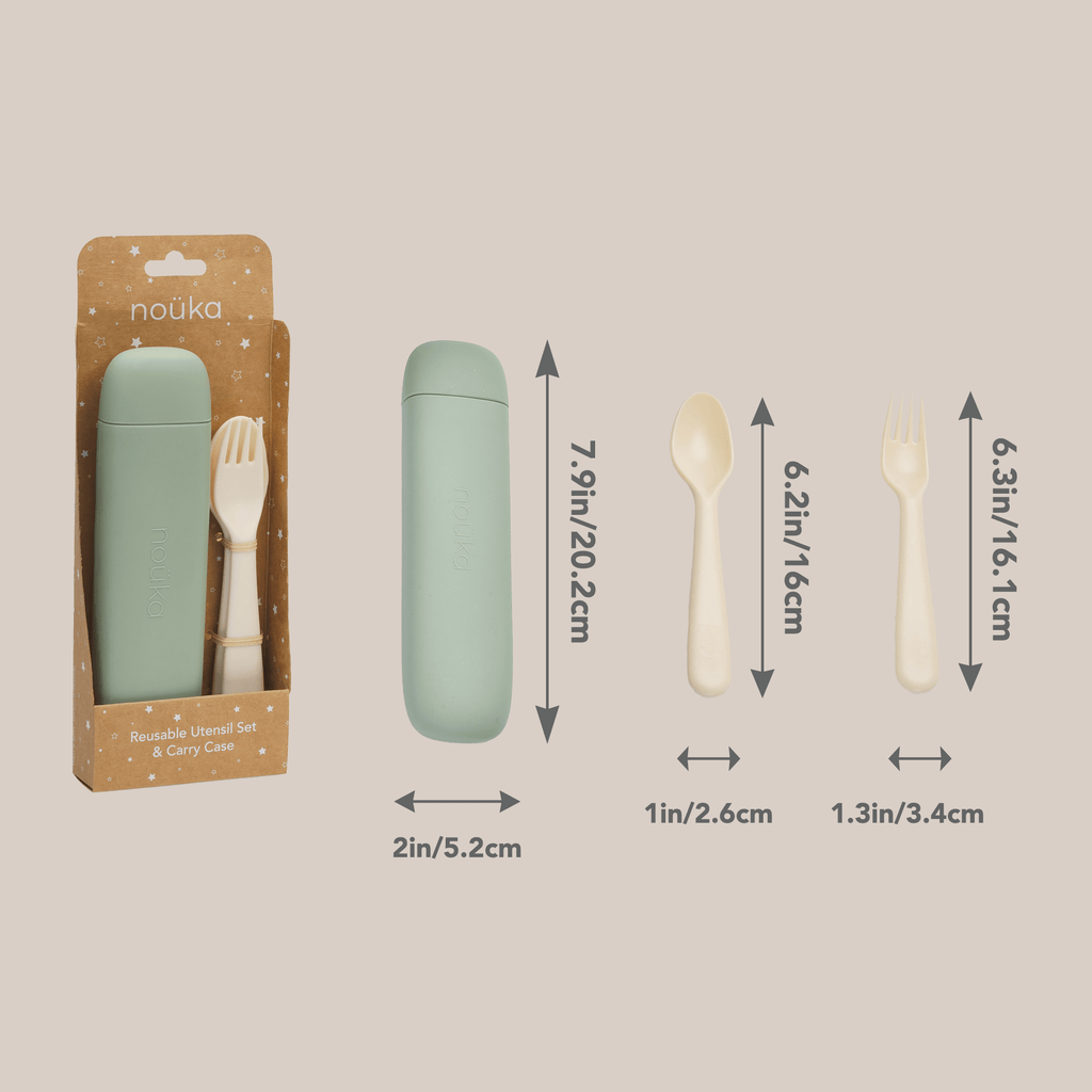 noüka Reusable Utensil Set & Carry Case - Soft Blush (Sold in Case of 2, Qty of 1=2 products) - MAIGHAN DISTRIBUTION CANADA